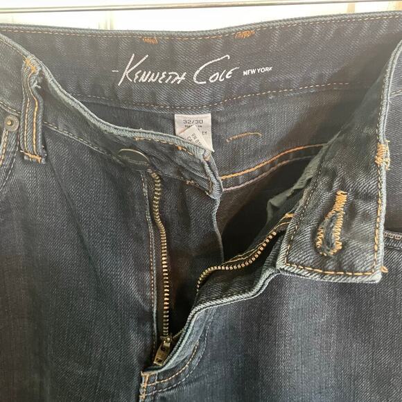 Kenneth Cole Dark Wash Straight Leg Men's Jeans Dark Denim Size 32x30 - Picture 2 of 7